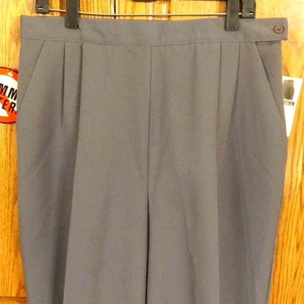 Requirements‎ NWT Women's Pants Size 18/28 Gray "Tummy Busters" Side Zip - Picture 2 of 12